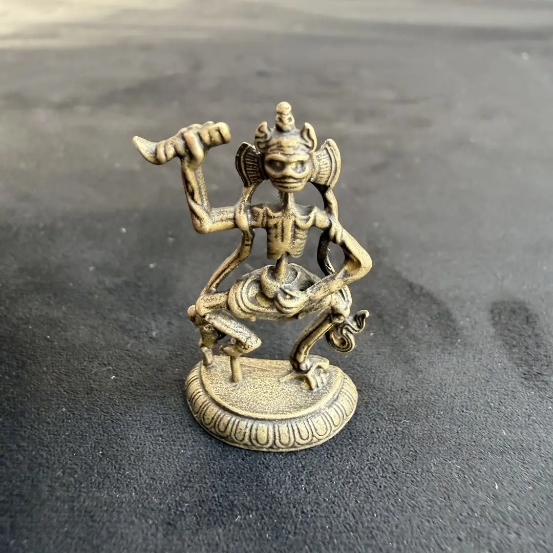 Tibet Tibetan Skeletal Dharma Protector / Dancing Citipati Statues Figurines Lucky Ornaments Home Decoration gifts
