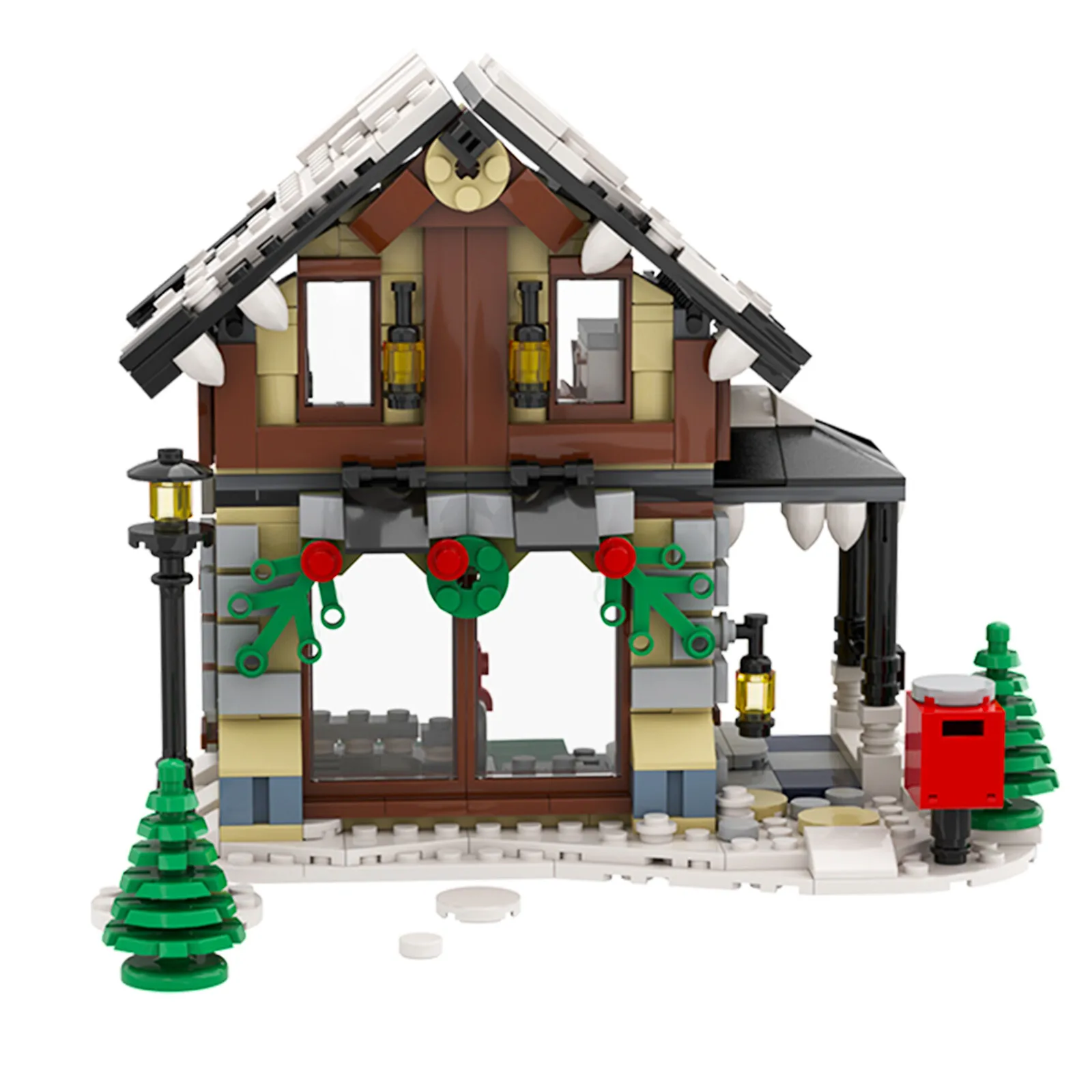 

Custom MOC: C6153 Winter Sport Shop Model 445 Parts Gift for Christmas