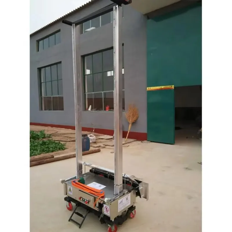 Vertical Fixed Gypsum Lime Cement Wall Plastering Machine Without Disassembly Equipment