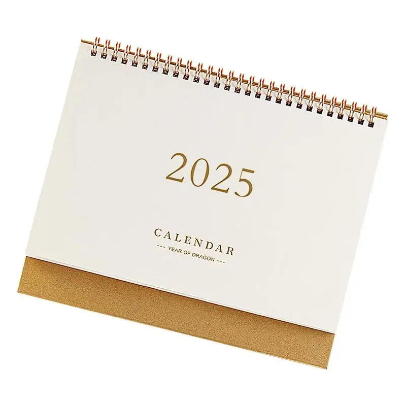 

2024-2025 Desk Calendar Decorative Standing Paper Home Accessories Delicate Student Decor Calendar