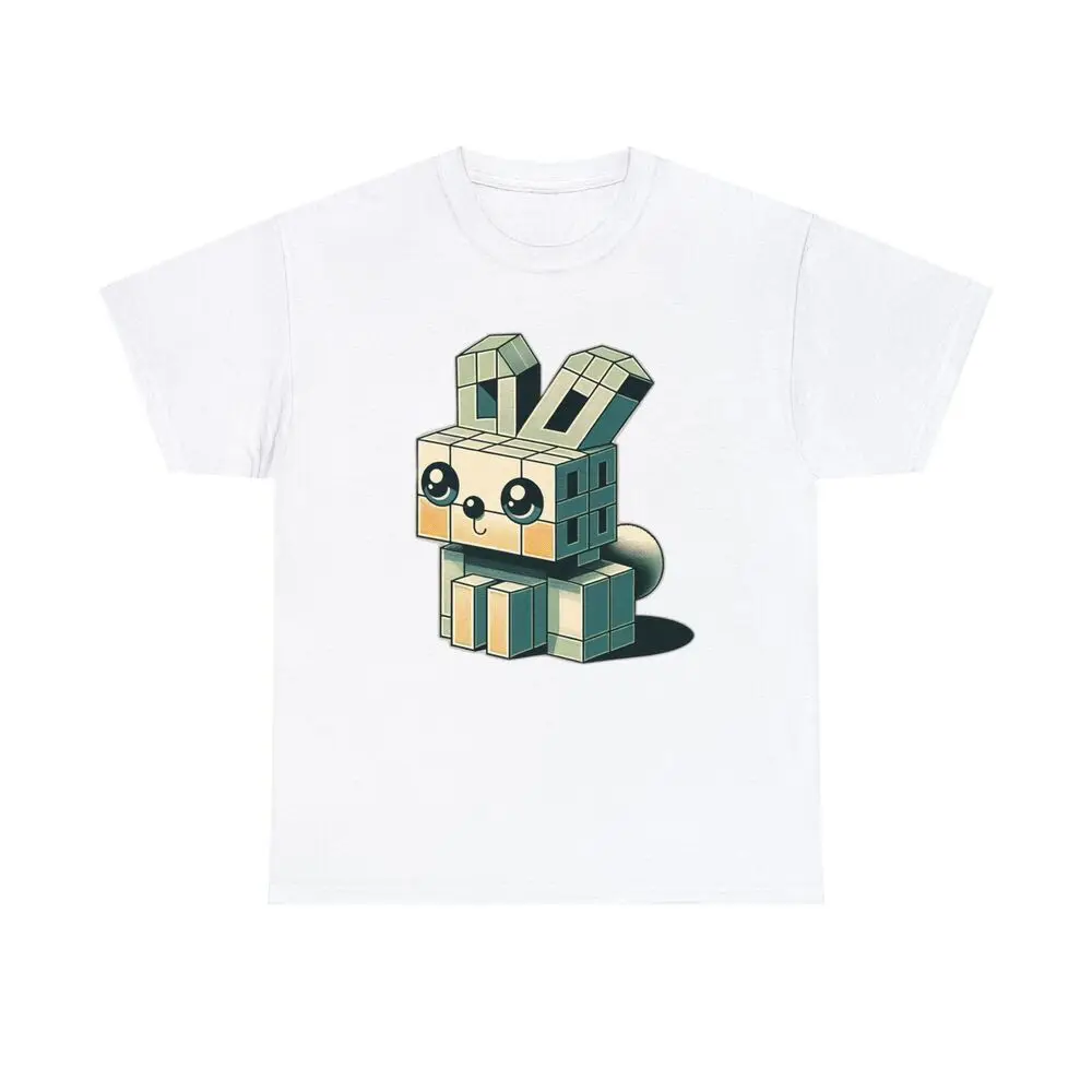 Vintage Art Deco Ziggy The Bunny Abstract Block Character Anime Graphic T-shirts Y2K Tops Unisex Summer