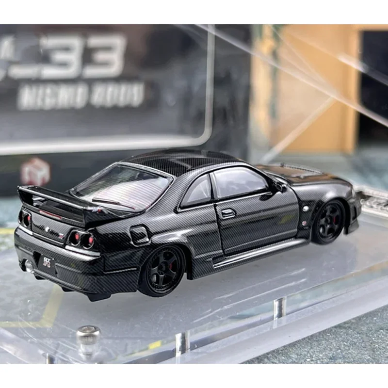 FH 1/64 NISSAN GT-R R33 Nismo 400R Skyline Legierung Spielzeug Kraftfahrzeug Druckguss Metall Modell Geschenke