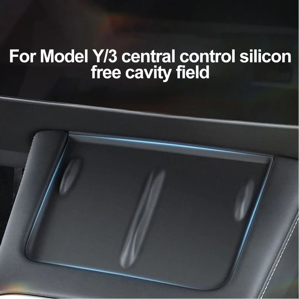 For Tesla Model 3 Y 2023 2022 2021 Silicone Wireless Charging Pad Non-Slip Mat Dust-Proof Charger Protect Cover Car Accessories