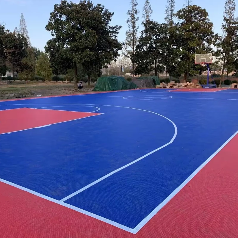 

Beable Easy Install Outdoor Interlocking Floor Basketball Surface For Kids Multi-purpose Hockey Shuffleboard Pickleball Court