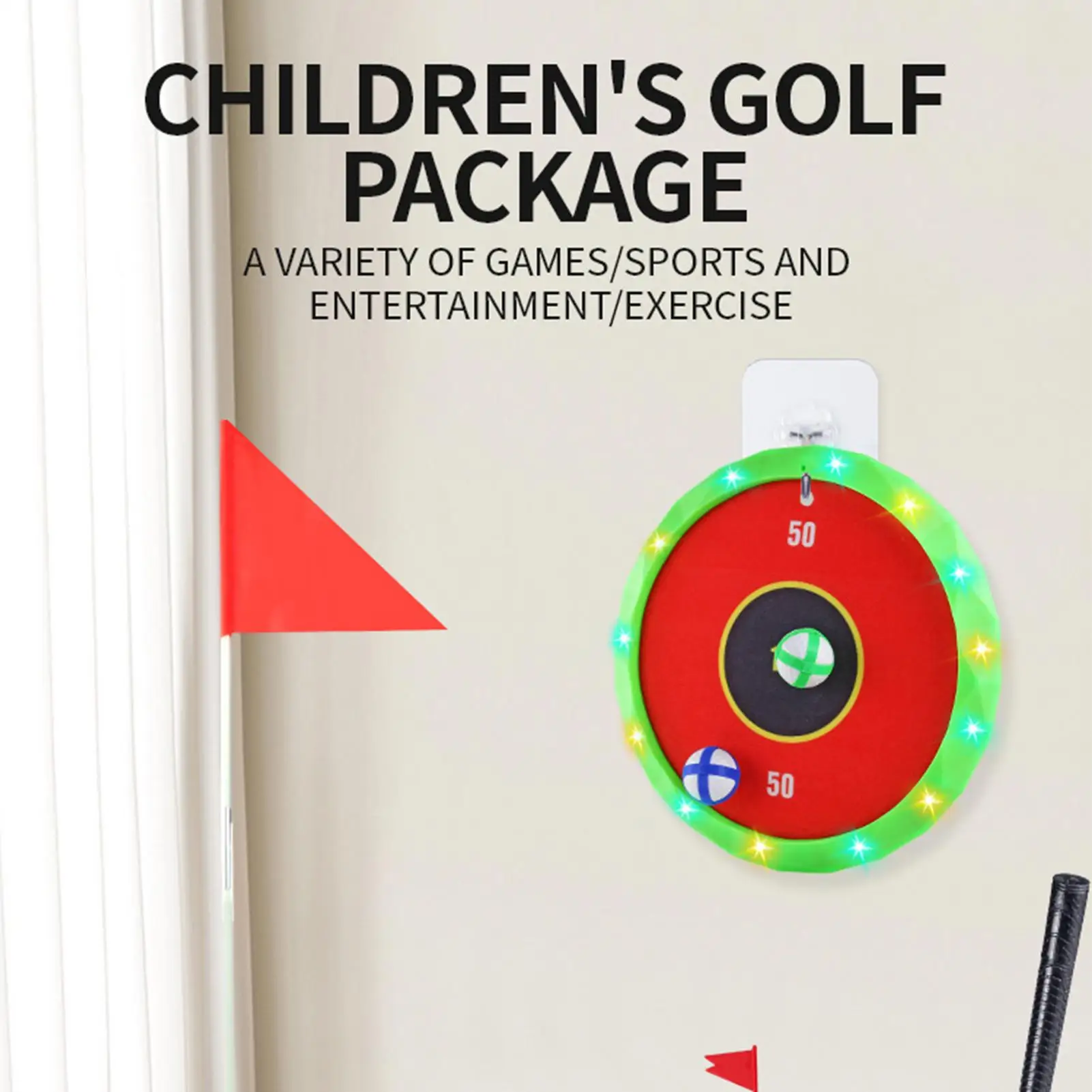 

Kids Golf Clubs Set Indoor Outdoor Activities Golf Play Set For Play Practice Christmas Sports Beach Children Over 3 Years Old