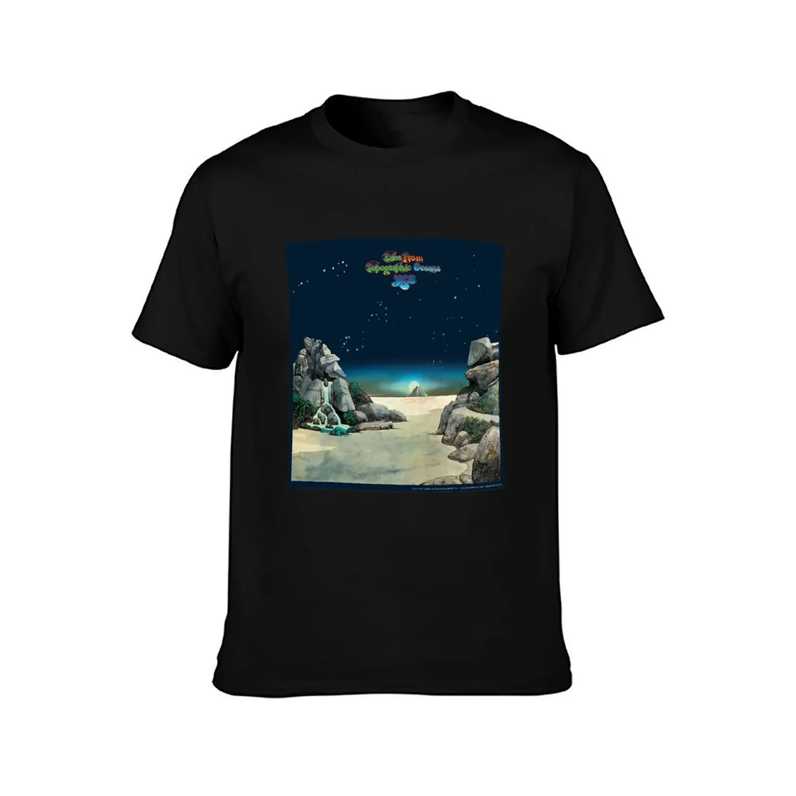 Yes - Tales From Topographic Oceans T-Shirt, Summer Casual Cotton Tee, Oversized Streetwear Tops, Vintage Graphic Print