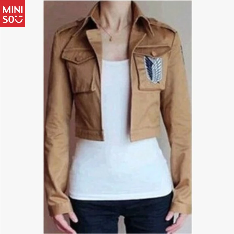   سترة Attack on Titan Cosplay، زي فيلق الاستطلاع لـ Levi & Mikasa