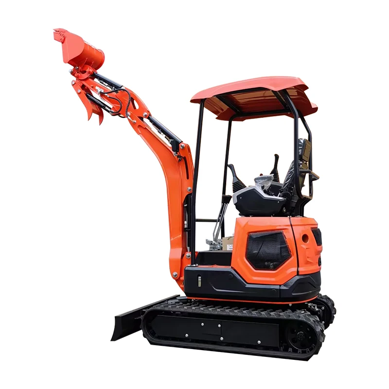 Customized 1.8 ton 1.6t mini tailless earth moving excavator small digger with 0.03cbm bucket