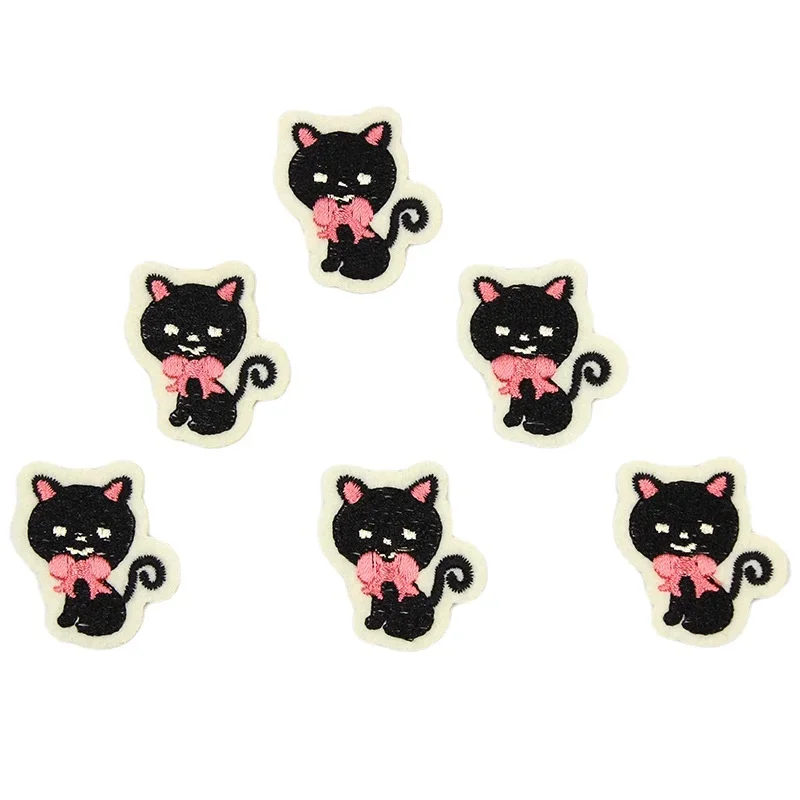 50 pçs/lote luxo anime bordado remendo cão gatinho pássaro abelha besouro leão folha flor vermelha saco roupas decoração artesanato apliques
