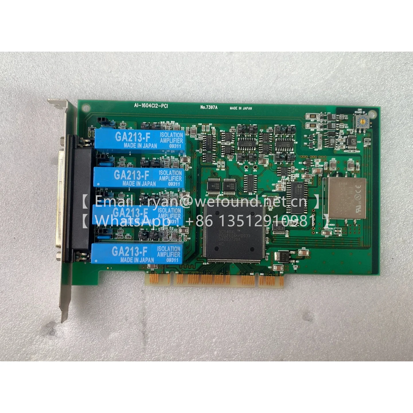 

AI-1604CI2-PCI No.7397A Analog Input PCI Card / 4ch(16bit 50ks/s) / Channel to Channel Isolation