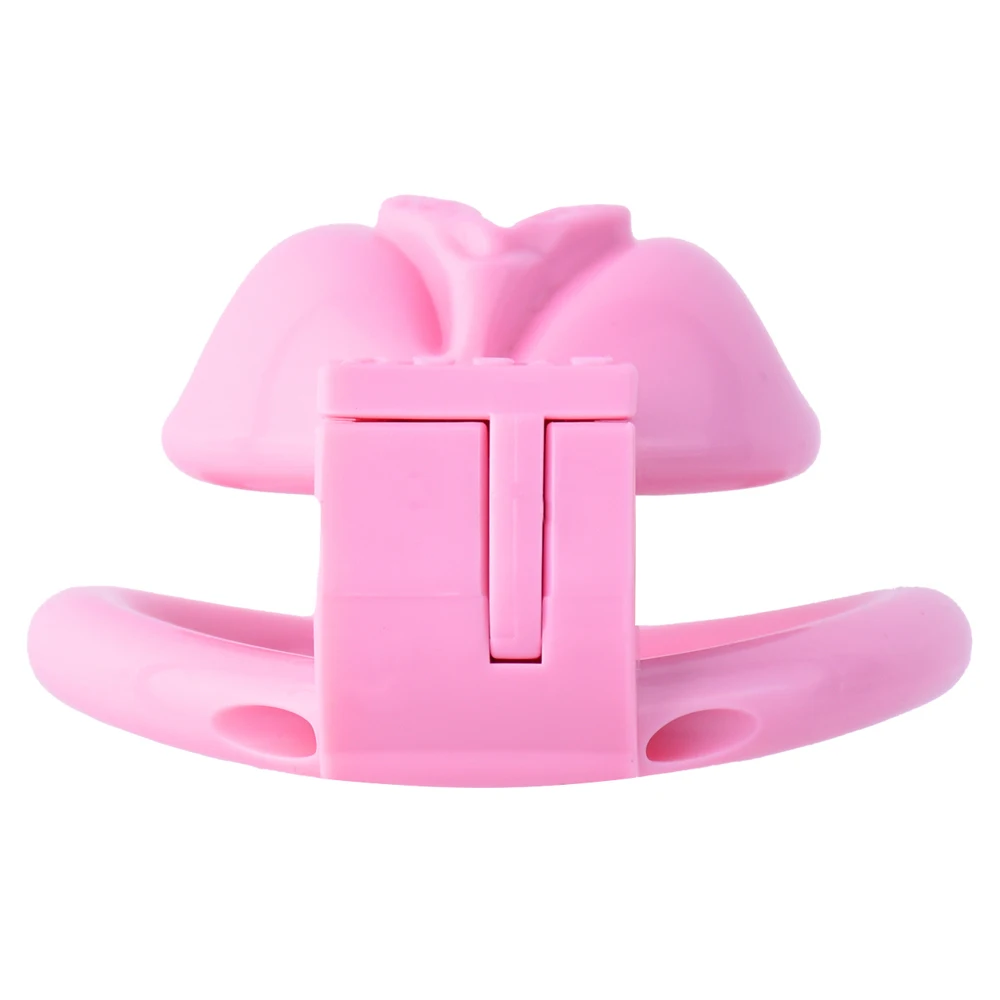 FRRK Black Pink Hard Plastic Chastity Belt Cock Cage Small Cocklock Device Vagina Male Penis Rings Sex Tooys for Man