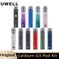 Original Uwell Caliburn G3 Pod Kit Vape 25W 900mAh Battery 2.5ml Caliburn G3 Cartridge E Cigarette Vaporizer