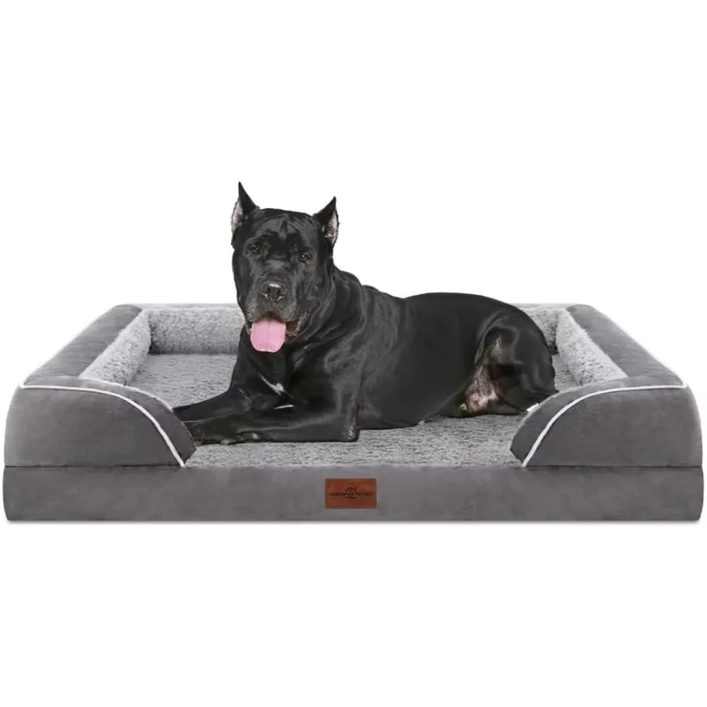 

XXL Orthopedic Dog Bed for Extra Large Dogs, Waterproof Orthopedic Foam Dog Beds, Washable Dog Sofa Bed with Removable Cover & N