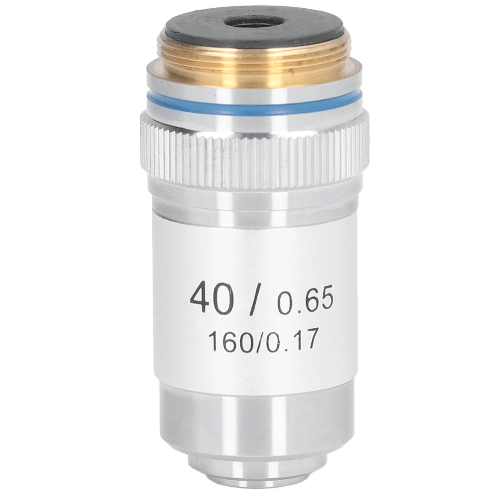 Achromatic Microscope Objective 40X High Magnification 20.2mm Interface Standard RMS Silver