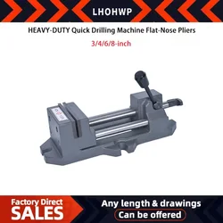 1PC 3/4/6/8 Inch Heavy-Duty Fast Drilling Machine Flat-Nose Pliers Woodworking Bench Vise