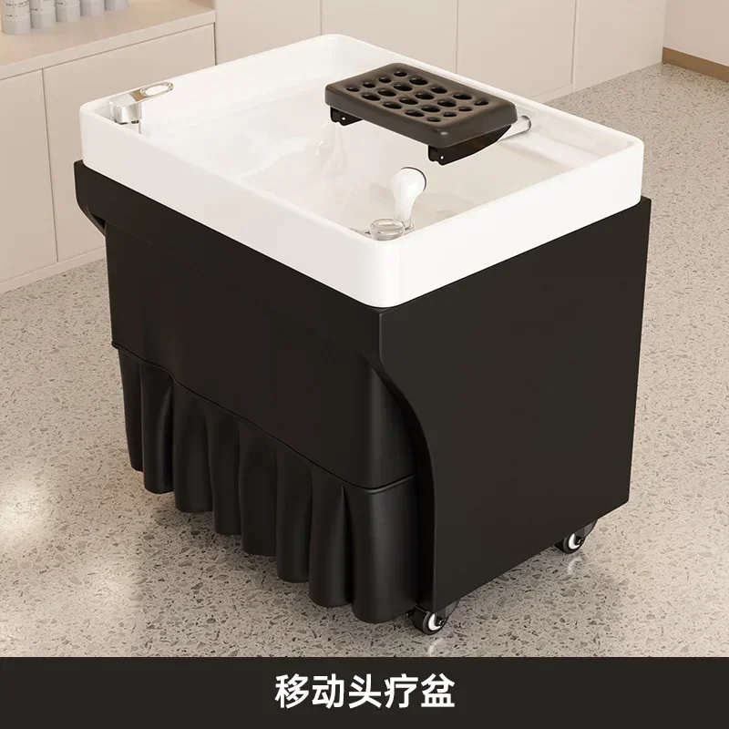 

Салон красоты Передвижная раковина для шампуня Парикмахерская Раковина для обработки головы Фумигация Циркуляция воды Стул для шампуня