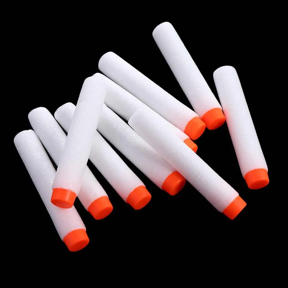 10PCS Fluorescence EVA Soft Darts Nerf Series EVA Glow at Dark Darts White Glow at Dark Luminous Darts In The Dark