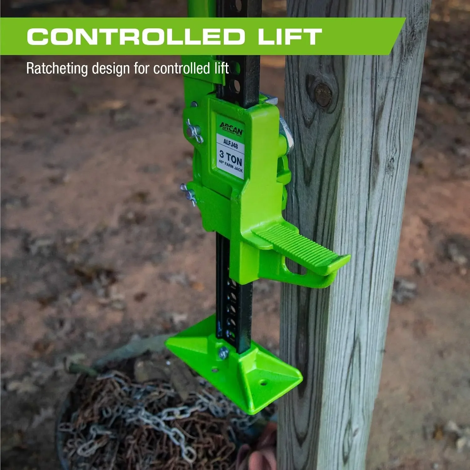 Ferramentas Cric agrícola resistente de 48 polegadas com design de catraca (ALFJ48)