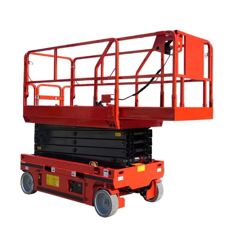 High Quality Ce 4m 6m 8m 10m 12m 14m Mini Portable Small Electric Lift Platform Electric Scaffolding Mobile Scissor Lift