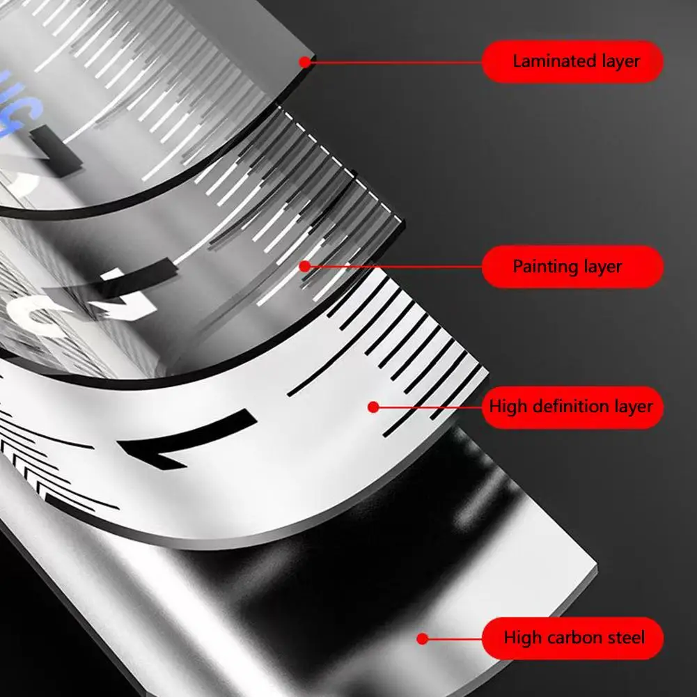 5m Fluorescent Steel Tape Measure Meter Wear-Resistant Measurement Ruler Measuring Thickened Distance Tool Multi-Use M7Z2