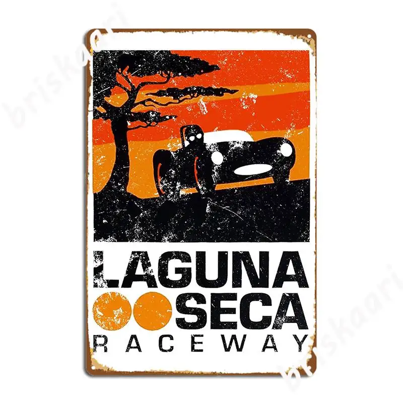 Laguna Raceway Metal Plaque Poster Club Party Retro Pub Garage Poster Tin Sign Poster