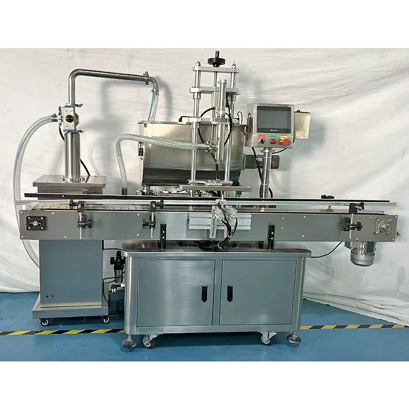 Automatic 6 Head Sauce Mixing & Filling Product Line Chili Sauce Automatic Feeding & Filling Machine  Servo Filler