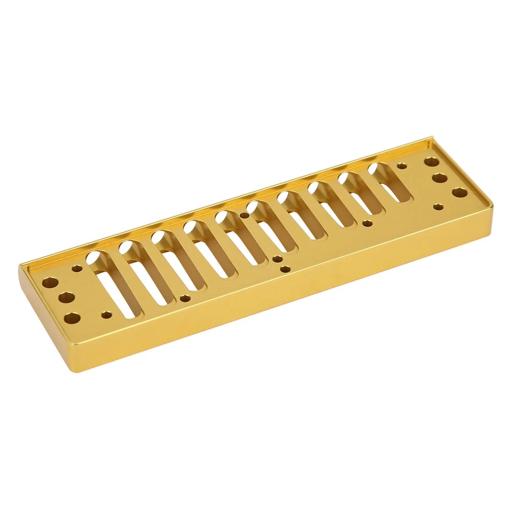 Harmonica Comb 10‑Hole Blues Harp Comb Part for HOHNER SP20 Aluminum Alloy Harmonica