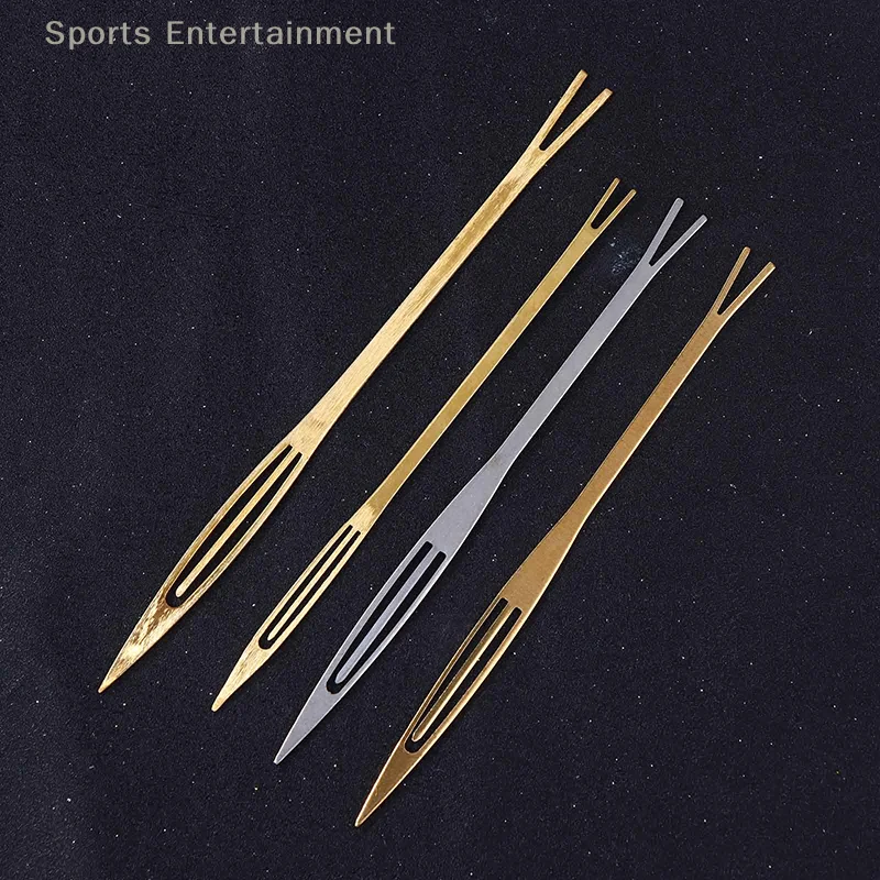 2 قطعة الصيد المعاوضة إبرة إصلاح صافي خط إصلاح صافي خط المكوكات النسيج الصدأ المكوكات شبكات اكسسوارات