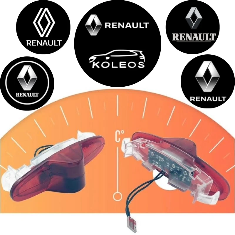 

New Car Door Welcome Laser Projector Ghost Shadow Night Lights for Renault Car Styling Accessories Courtesy Decor Lamp Kit/2PCS