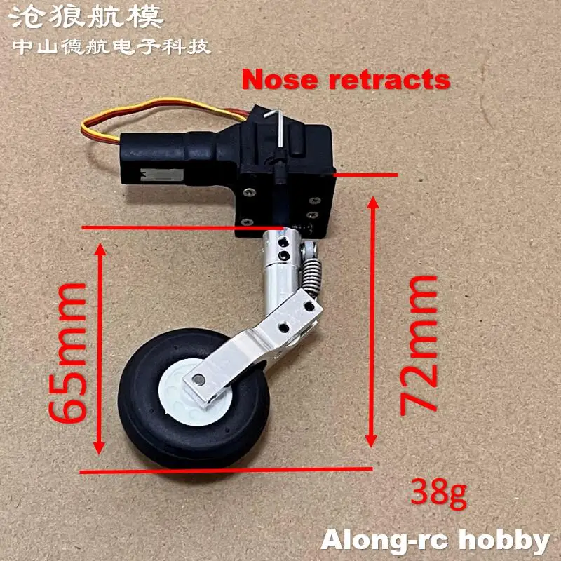 Höhe 65 75 85 mm Mini-Feder-Knielfahrwerk 1,5 Zoll Raddämpfung oder Nase einziehbares Teil RC-Modellflugzeug EDF-Flugzeug – Detail 33