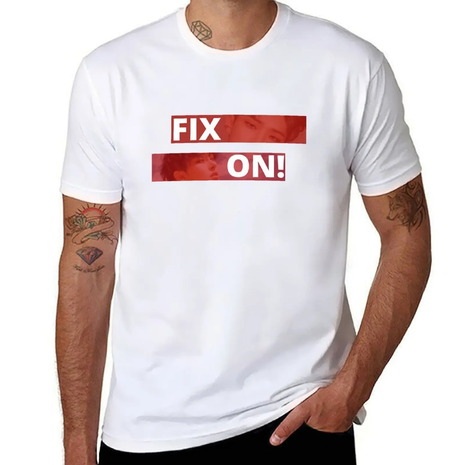

Fix On! - Mingi from ATEEZ T-Shirt funny t shirts cotton man graphic t shirt T-Shirt