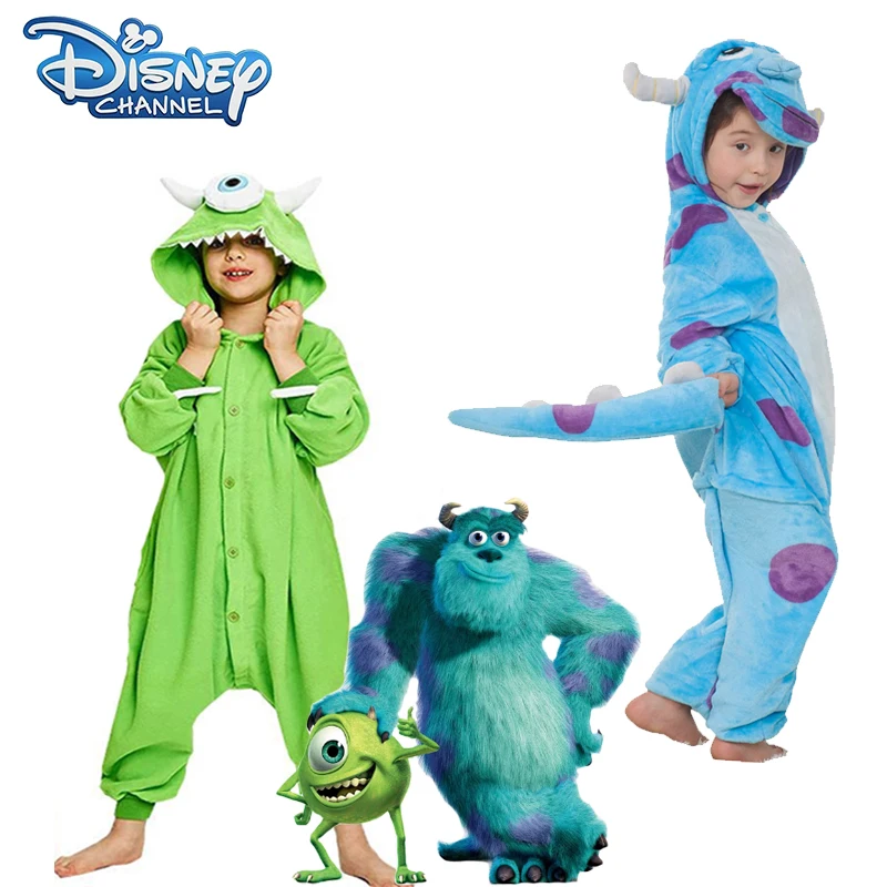 

Университет монстров Майк Салливан, домашняя одежда с героями мультфильмов, комбинезон, пижамные костюмы для косплея, вечерние костюмы на Хэллоуин, комбинезоны, наряд