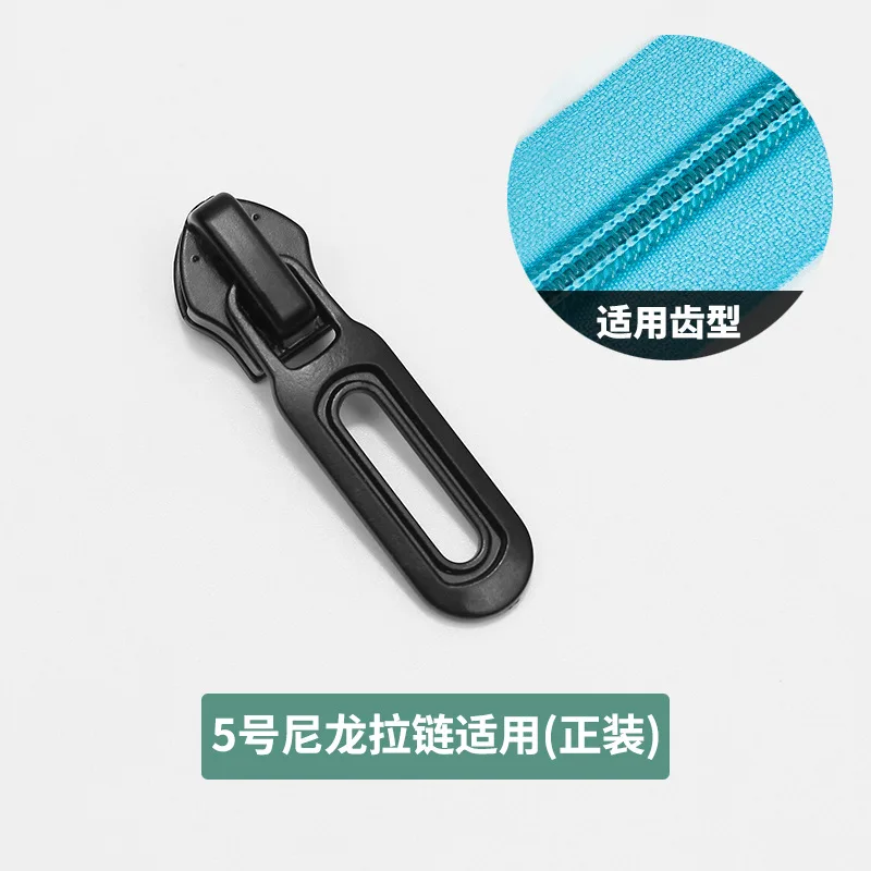 10 Stück schwarze Reißverschlüsse, 3 Größen (3 #, 5 #, 8 # Nylon- und Metallharz-Reißverschluss-Schieber, universell einsetzbar – Detail 7
