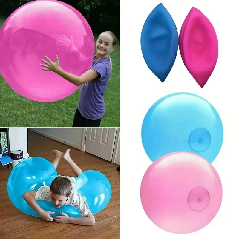 New Kids Bubble Ball Inflatable Rubber Ball Games Balloon Toys Baby Shower Fun Party Water Filled Bubble Ball Toy Outdoor Toys