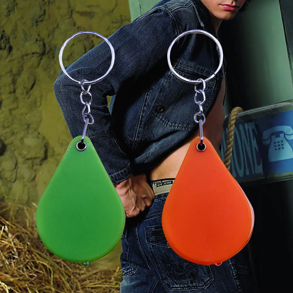 2Pcs Magnifier Keychain PP Material Foldable 10X Hd Acrylic Lens Metal Ring Portable Pocket Loupe for Appraising Collectibles