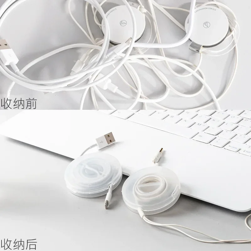 Desktop Charging Cable Protector, Power Cord and Computer Phone Charger Storage Box, Data Cable Organizer