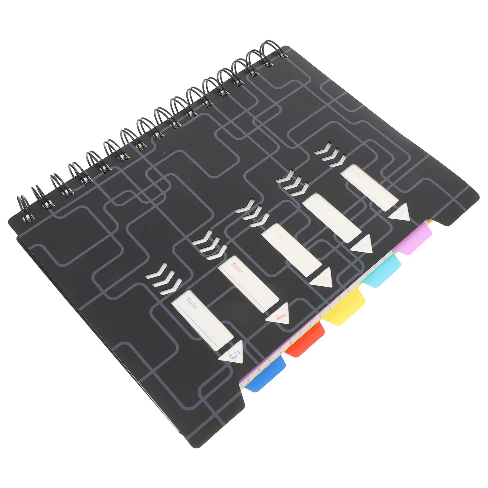 

Separator Page Coil Notebook PP Material Labeled Tabs Spiral Notebooks School Work College Ruled Wide Ruled Boys