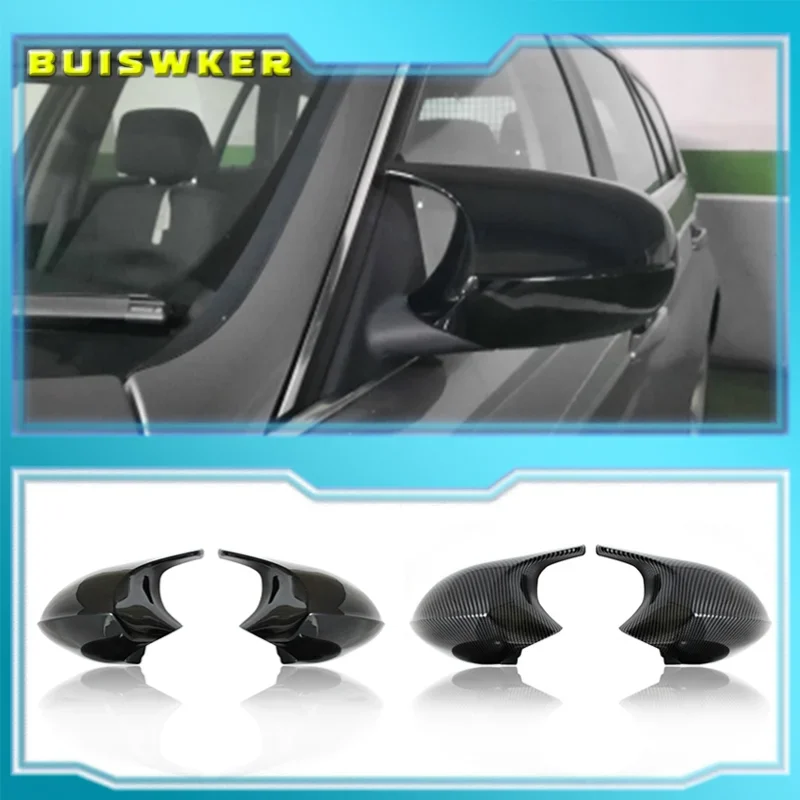 

Replacement Rearview Side Mirror Covers Cap For BMW E90 E91 E92 E93 E81 E87 E82 E88 3 1 Series M Accessories Carbon Fiber Gloss
