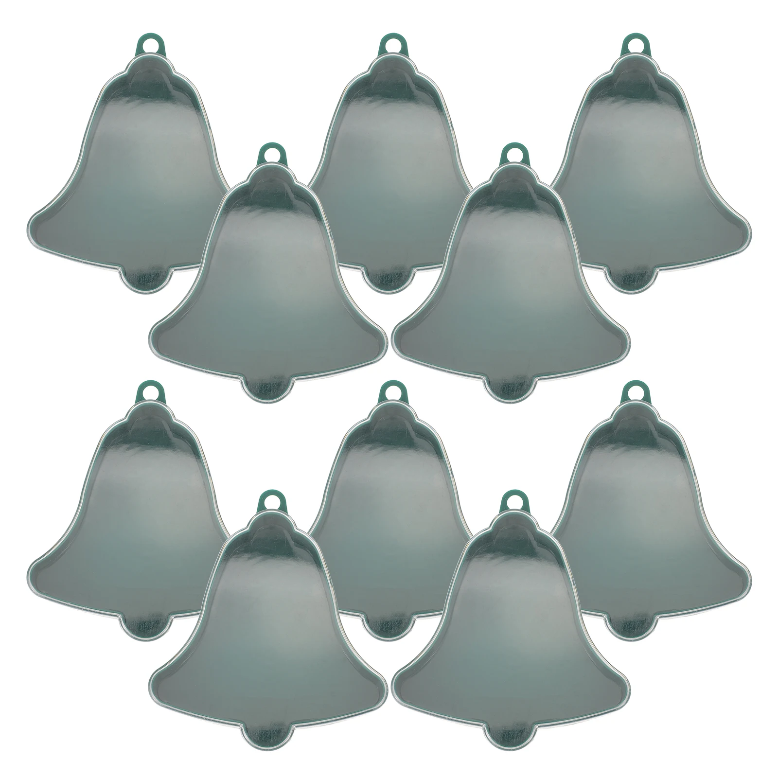 

10Pcs Holiday Party Favor Boxes Fillable Transparent Ornaments Reusable Bell Shaped Candy Containers for Christmas Decorations