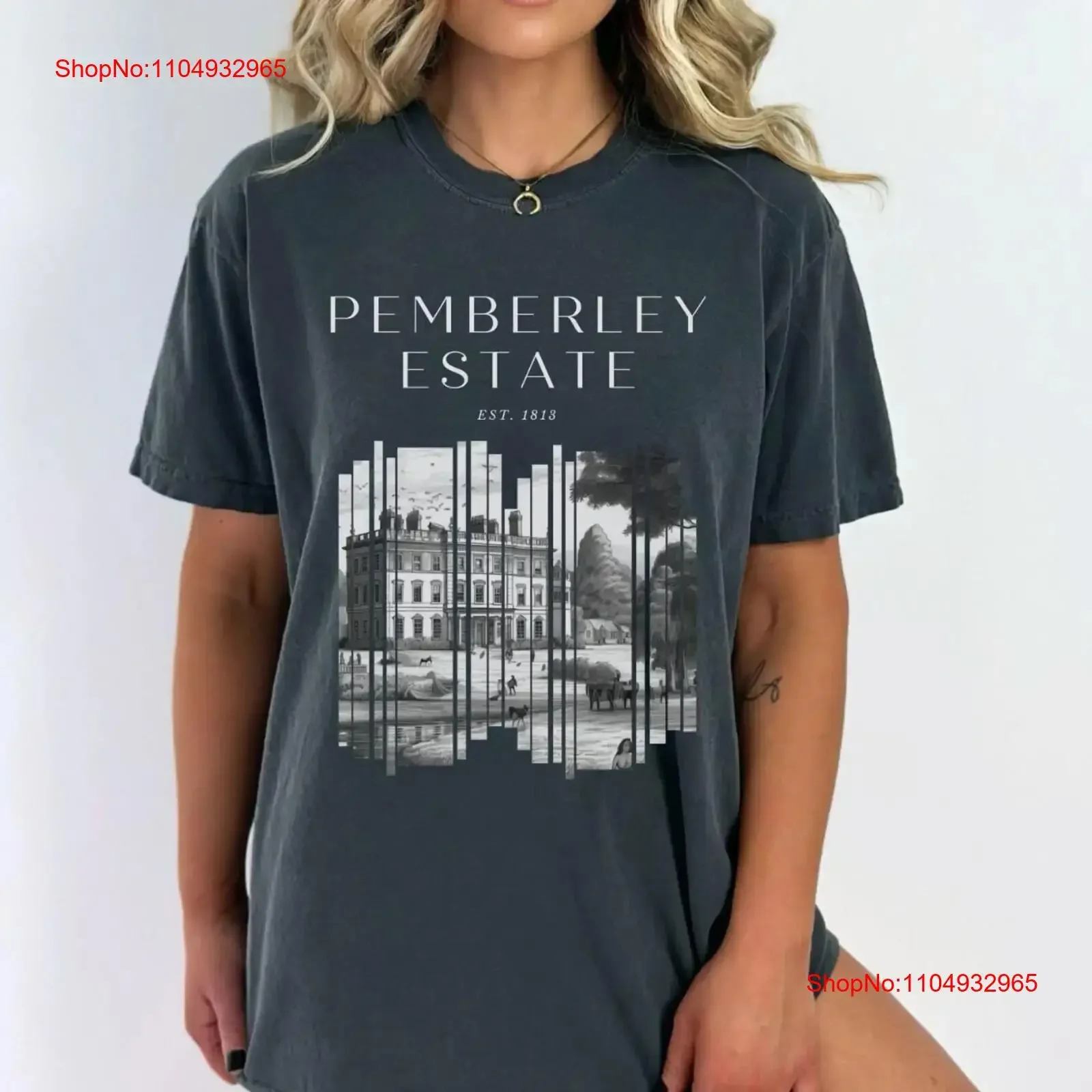 

Pemberly Estate Pemberley T Shirt Jane Austen Pride And Prejudice Bookish Merch Mr Darcy Booktok s Light Academia vintage homme