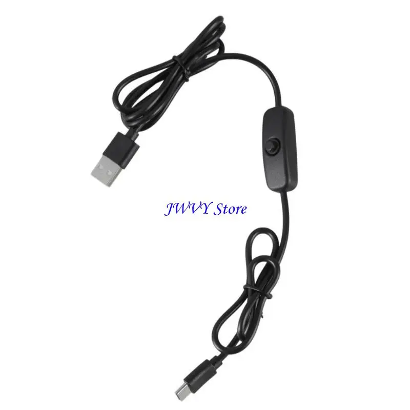 573A Mężczyzna do mężczyzn złącza przewód USB do USB C Kabel zasilający z przyciskiem przełączania dla aplikacji ładowania USB