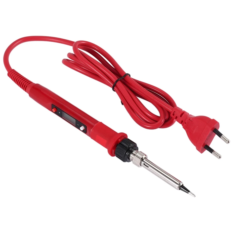 220V 80W Lcd Electric Soldering Iron 908S Adjustable Temperature Solder Iron With Quality Soldering Iron Tips And Kits Eu Plug