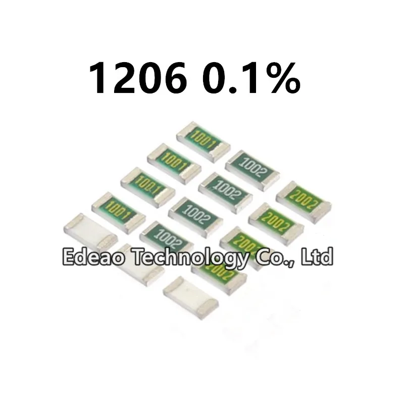 20PCS/lot NEW SMD Resistor 1206 0.1% 1R ~ 1M 1 10 100 150 220 330 ohm 1K 2.2K 10K 100K 0R 1R 10R 100R 150R 220R 330R 1M