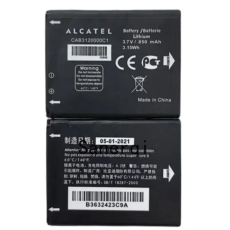 CAB3120000C1 CAB23A0000C1 850mAh 3.7V Li-ion battery for Alcatel One Touch 768 OT710 OT888A OT880A BeeLine Dual