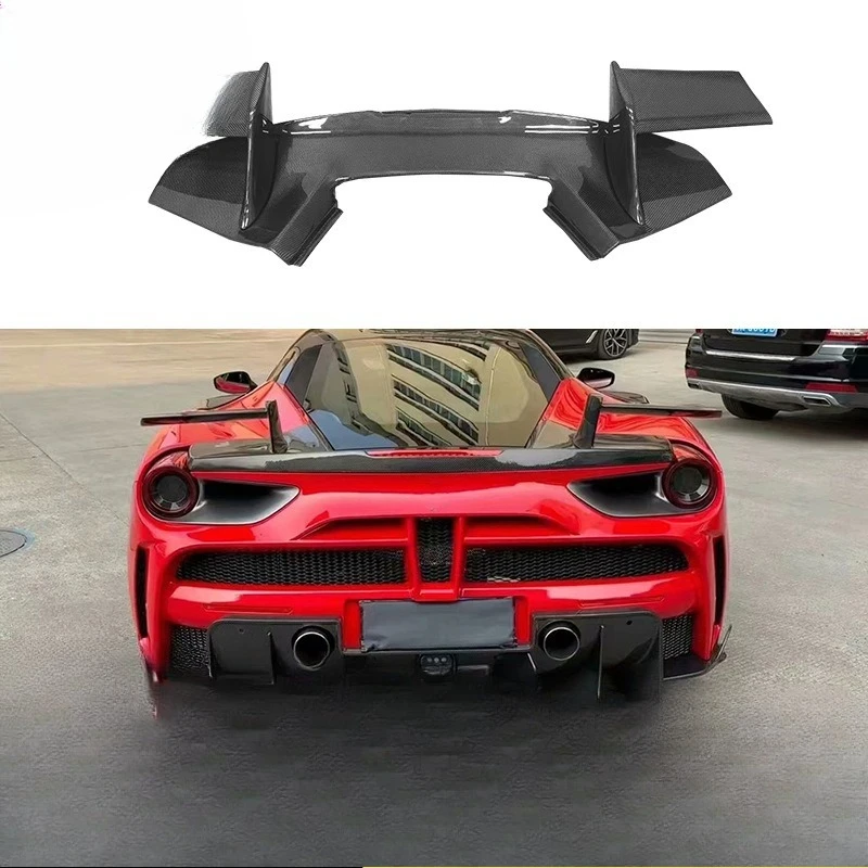 Suitable for Ferrari, carbon fiber tail, fixed wing modifications