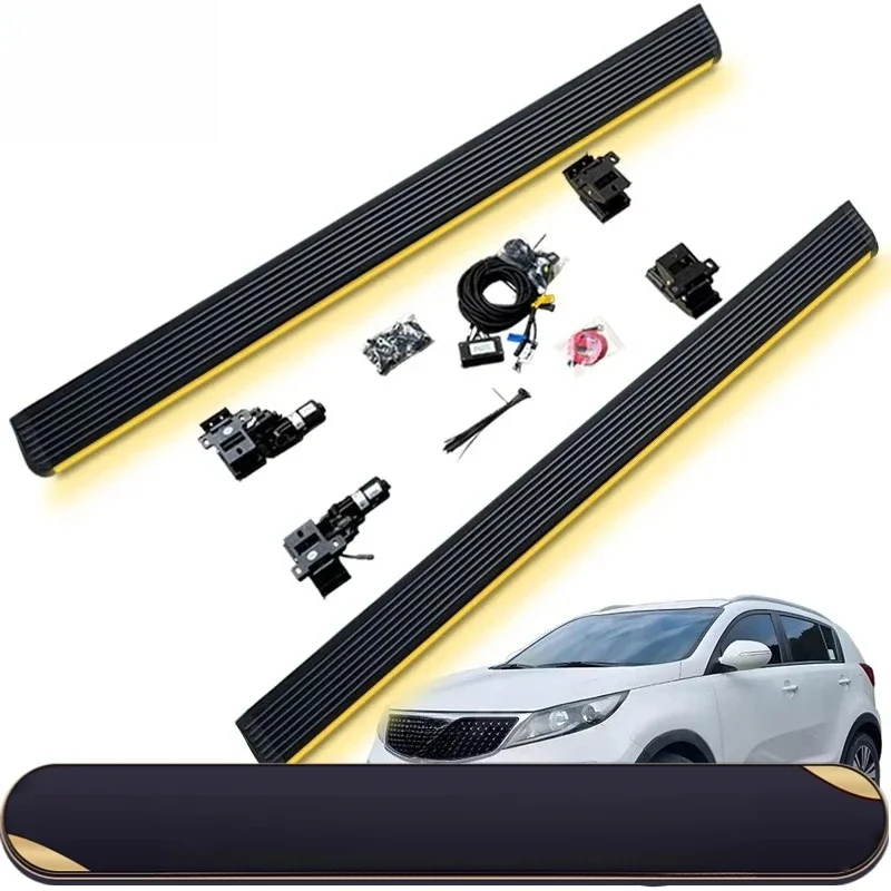 Auto PartsElectric Running Boards, Heavy Duty, Automatic Electric Side Step With LED Lights For Sportage R 2010-2017 2