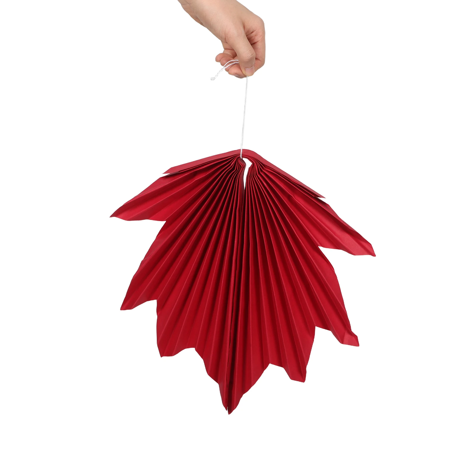

9 pcs Autumn Decorative Fans Maple Leaf Paper Hanging Ornaments For Fall Festival Thanksgiving Party Wall Décor Home Office