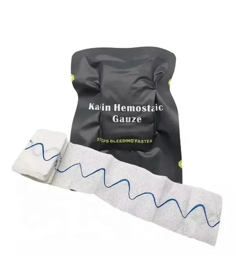 Taktische Kaolin Blutstillende komprimierte Gaze Notfall Outdoor Bindung Feste Bandage Erste-Hilfe-Set Blutungen Trauma Wundauflage – Detail 12