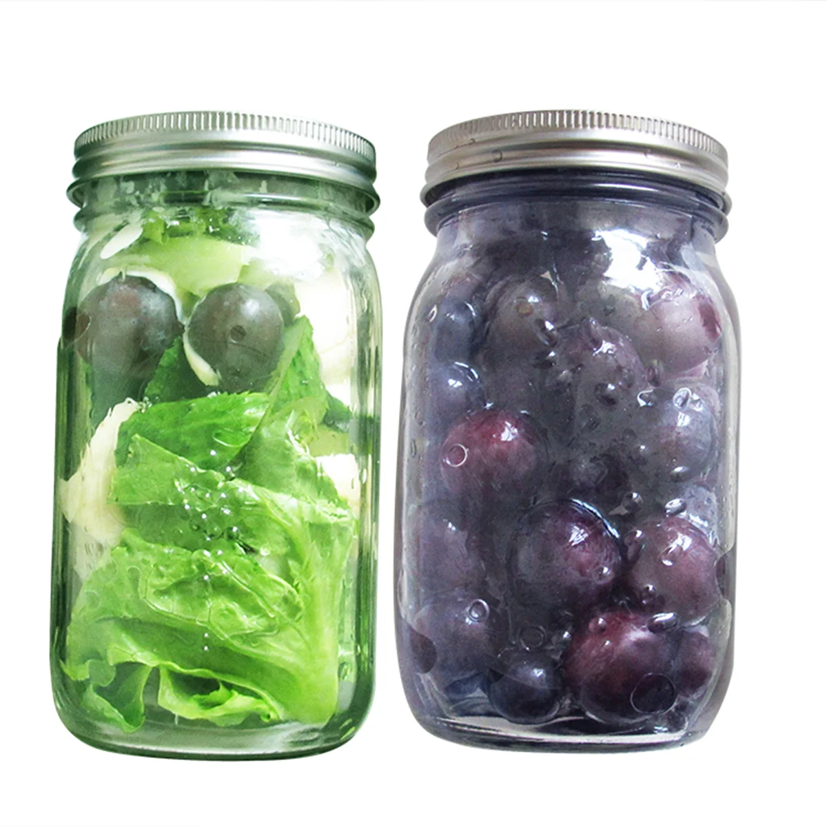

5PCS Jar RingsTinplate Screw Bands Wide Mouth Airtight Canning Seals Silver Metal Lids for Fermenting Sprouting Drink