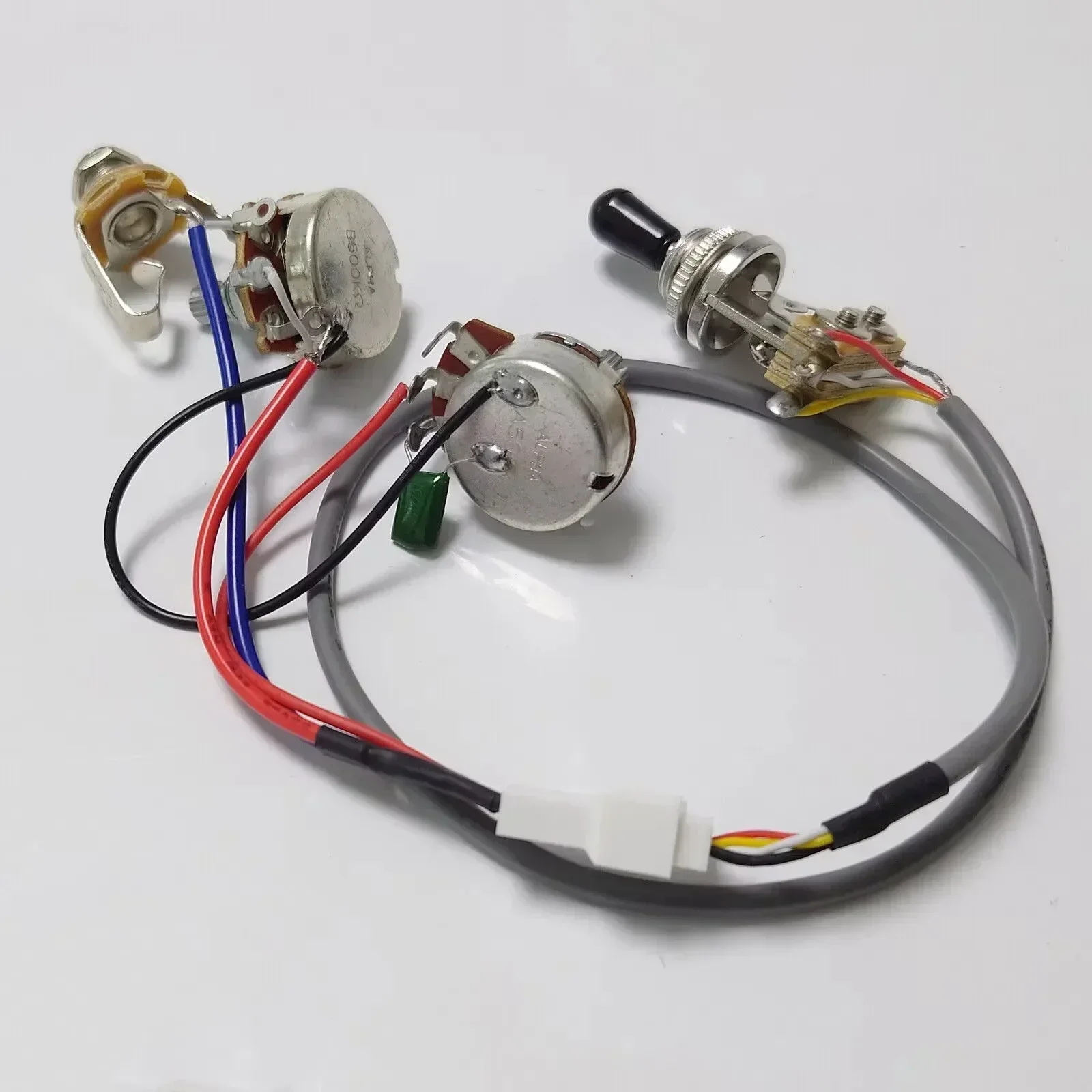 متجر H X Shop - لاقط الجيتار الكهربائي Humbucker مع 1V1T Switch Wiring Harness 4C لقطع غيار جيتار LP SG